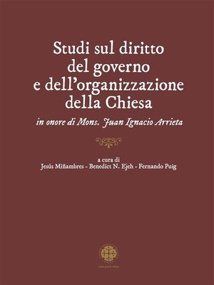 cover image of Studi sul diritto del governo e dell'organizzazione della Chiesa